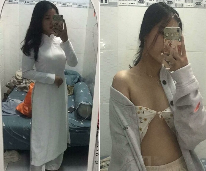 Phim sex Vú To - Nữ sinh quỳ gối hớ hênh, ngửa mông mời bạn trai địt mạnh từ phía sau