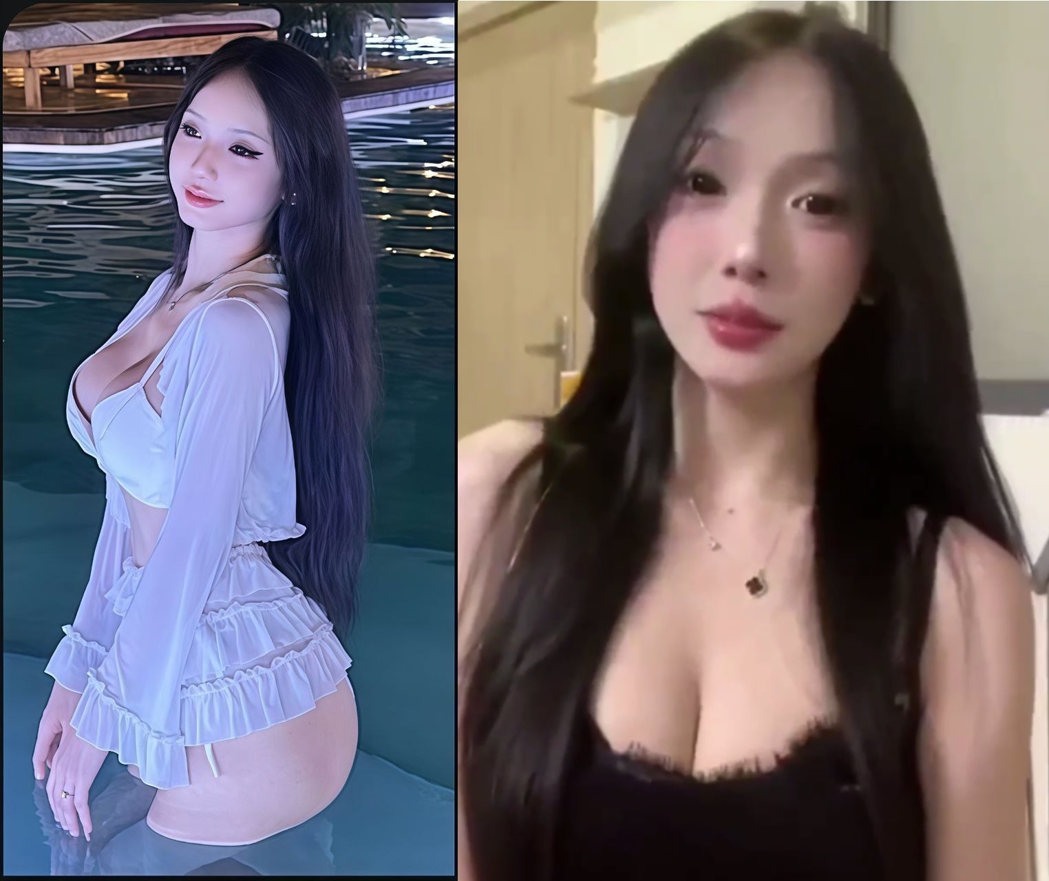 TikToker xinh đẹp da trắng mịn nhún lắc mạnh mẽ đầy mê hoặc